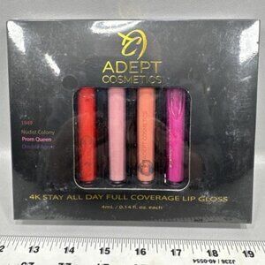 BOGO Adept lip gloss kit 4k stay all day cosmetics make up Self care beauty